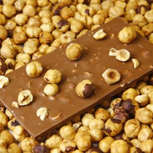 Xocolata amb llet d'arròs i avellana tonda